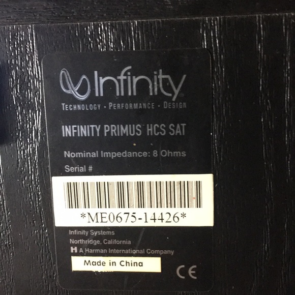 Infinity speakers - Picture 2 of 2